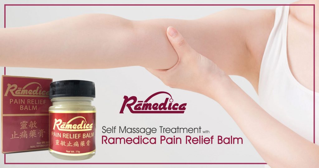 Self Massage Treatment With Ramedica Pain Relief Balm
