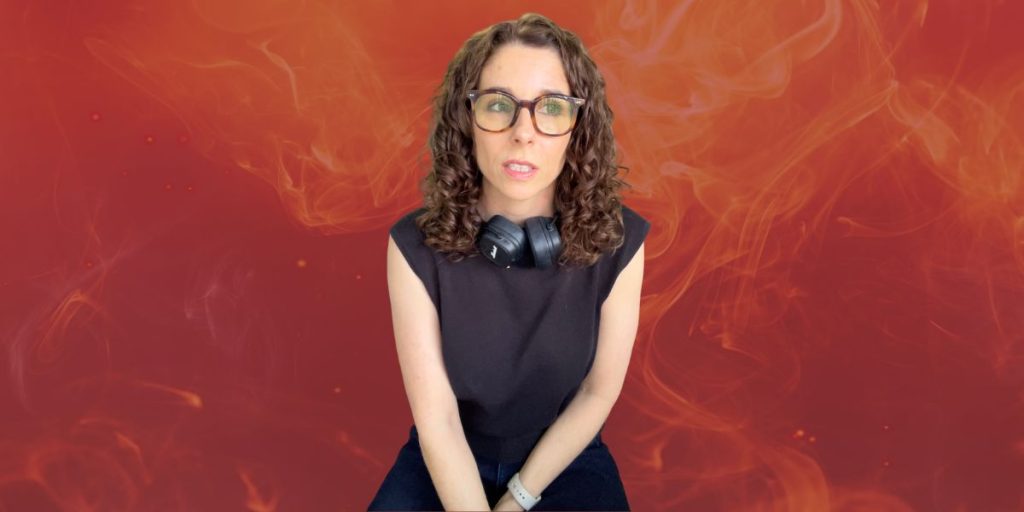 Jaime sharing her story about managing rage and emotions through breathing and guided meditation.