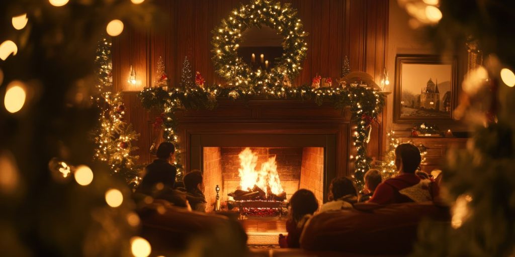 A different kind of Christmas reflected through warm lights and quiet presence